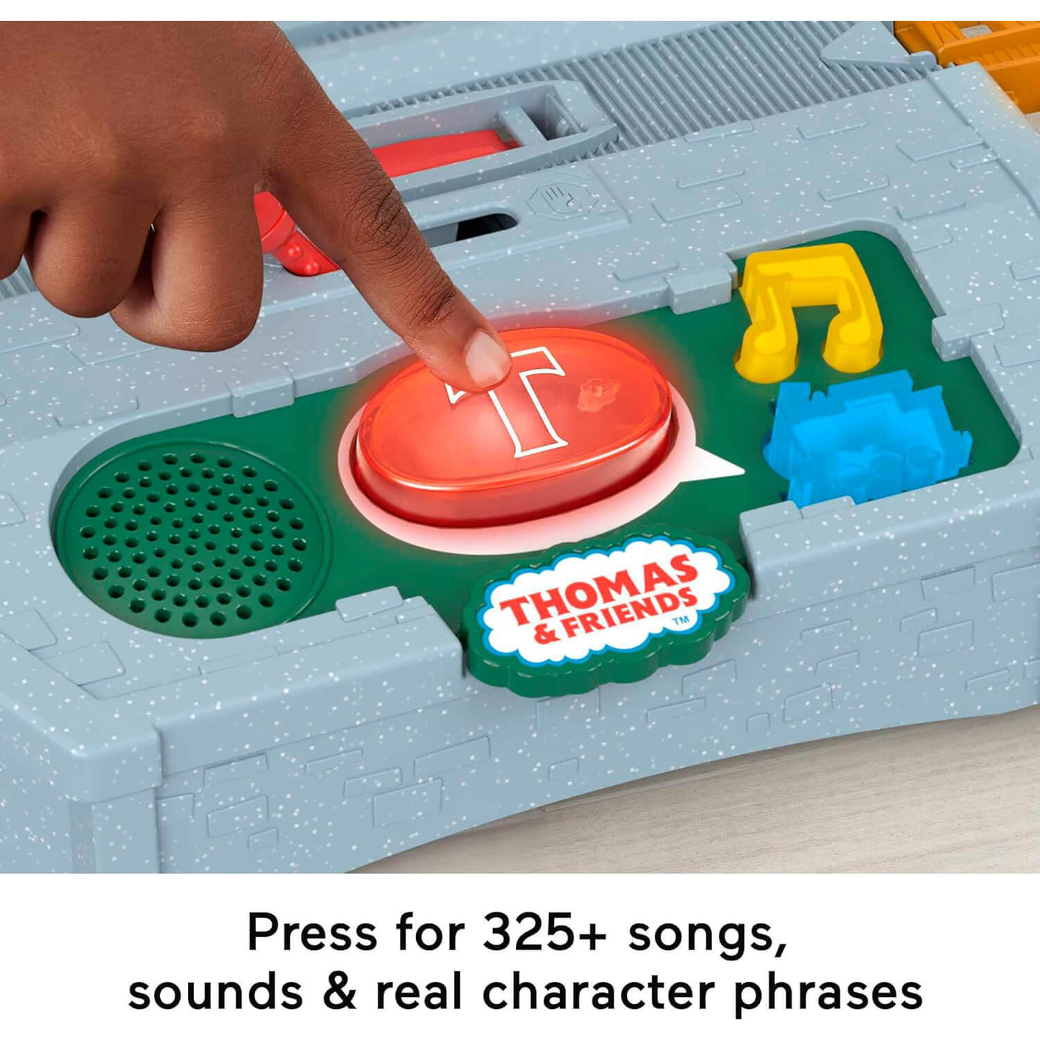 Thomas & Friends Talking Cranky Delivery Train Set with Songs Sounds & Phrases press to play songs, sounds and character phrases