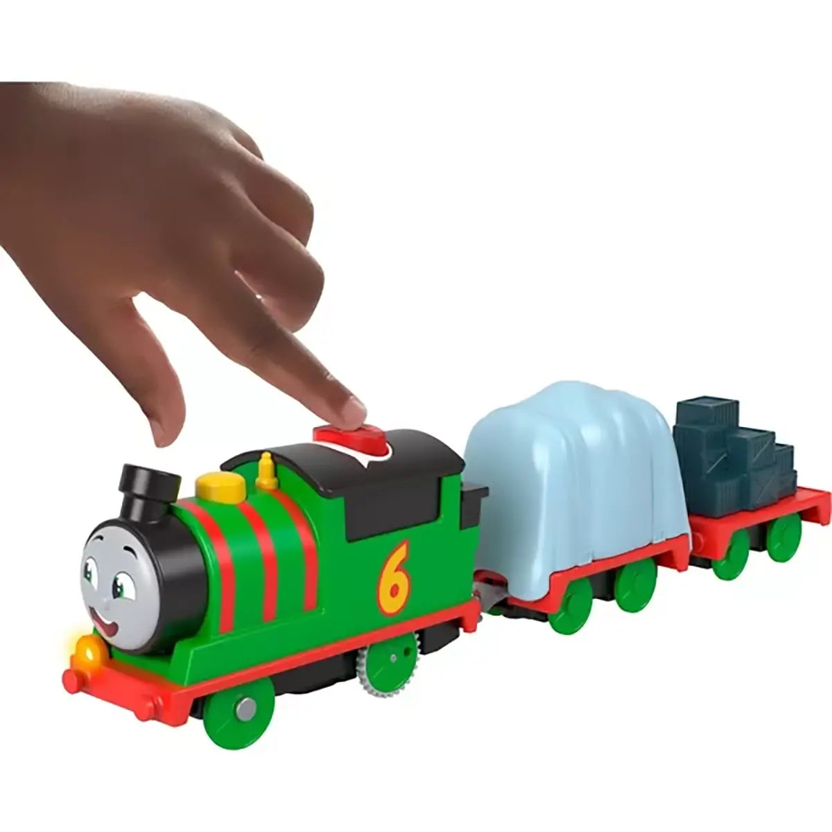 Thomas & Friends Talking Percy Toy Train Motorized Engine with Phrases & Sounds button for sounds