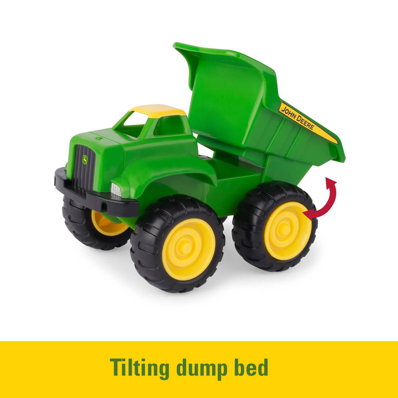 TOMY John Deere 6 Inch Sandbox Toy Set with Toy Truck and Toy Tractor