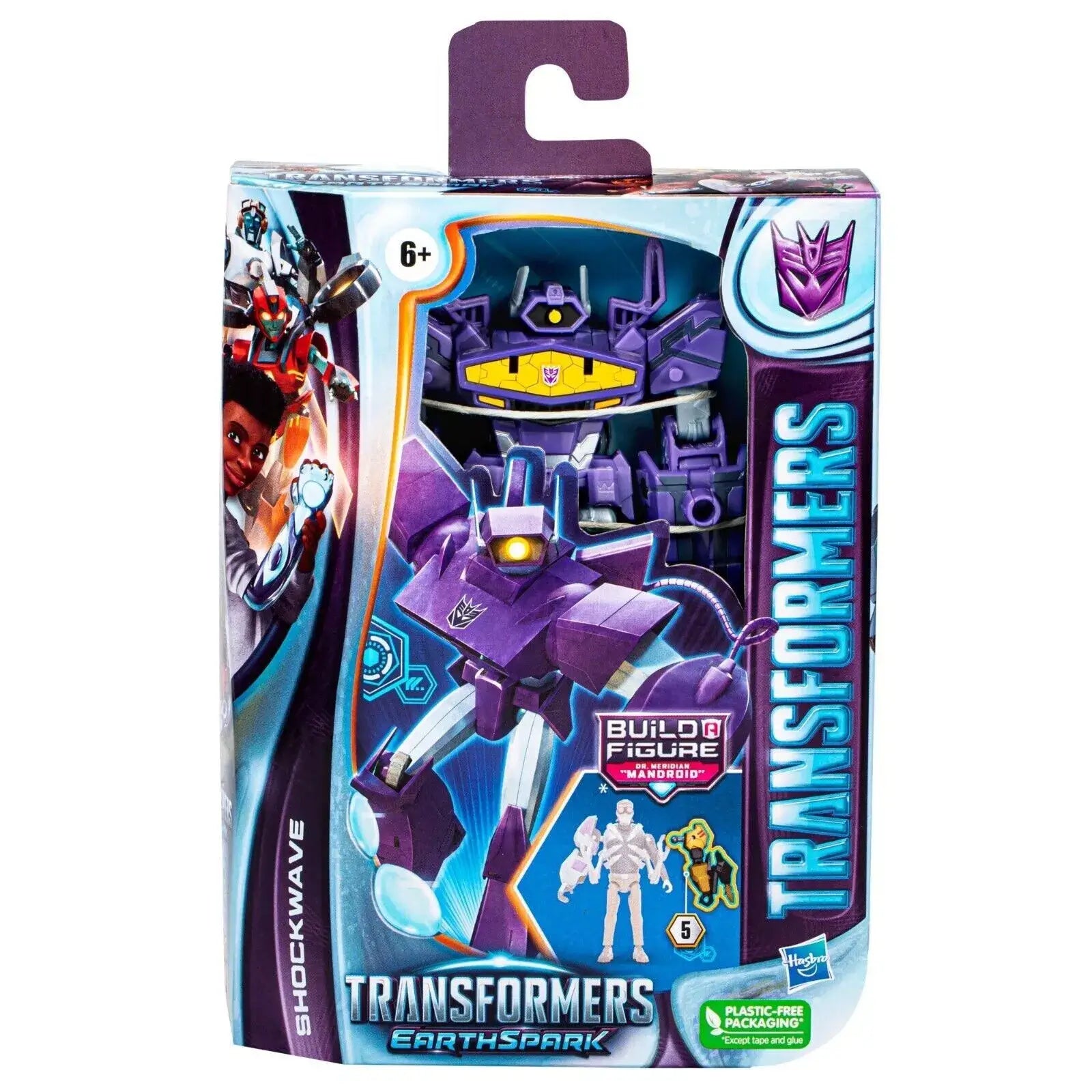 Transformers EarthSpark Shockwave Deluxe Class Action Figure