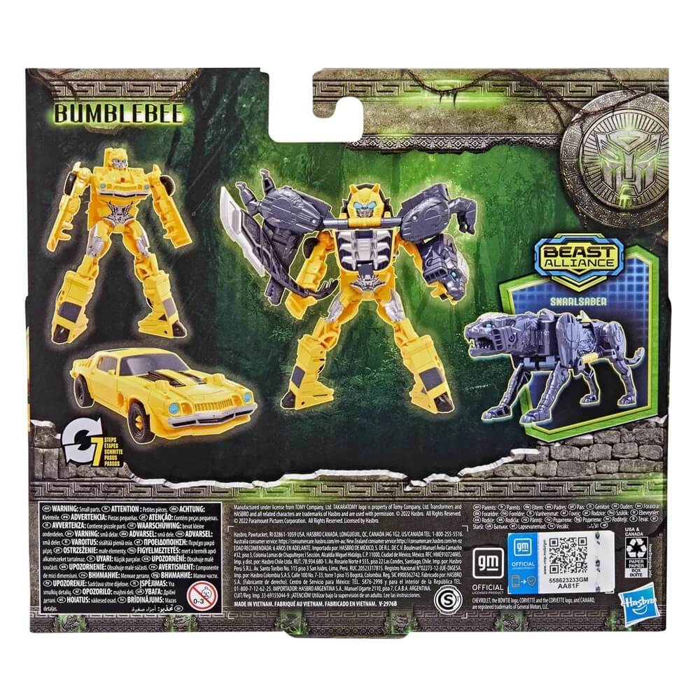 Transformers: Rise of the Beasts Beast Alliance Beast Combiners 2-Pack Bumblebee & Snarlsaber