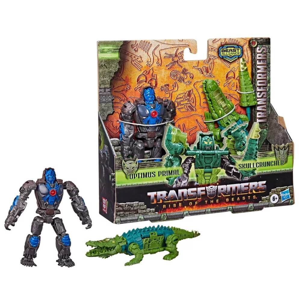 Transformers: Rise of the Beasts Beast Alliance Beast Combiners 2-Pack Optimus Primal & Skullcruncher