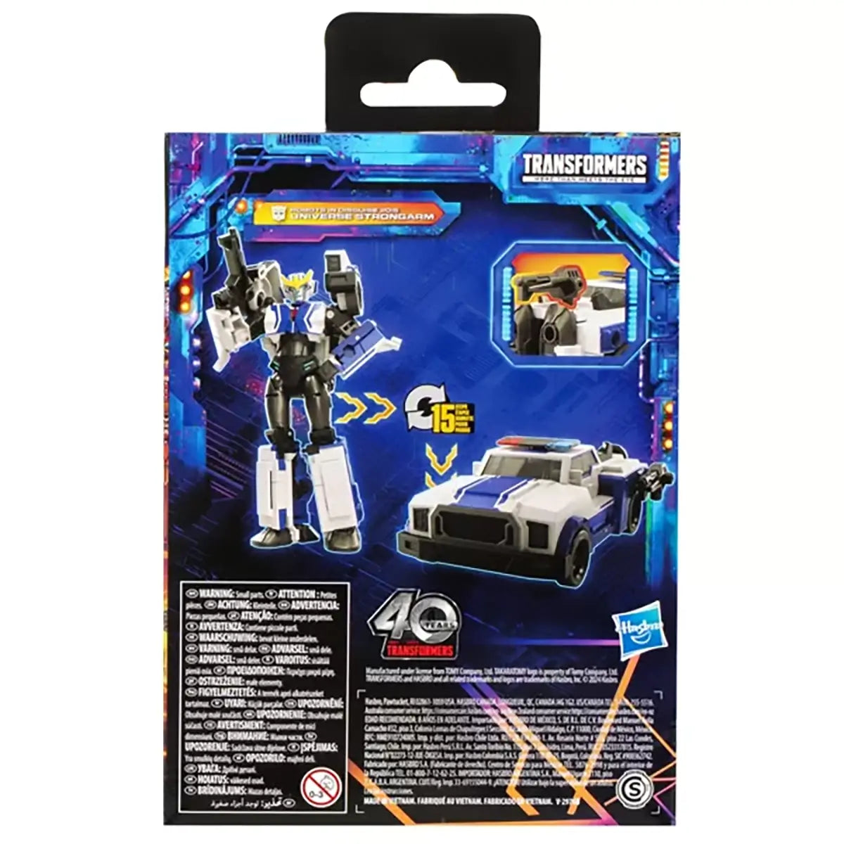 Transformers Robots in Disguise Strongarm Action Figure back of box