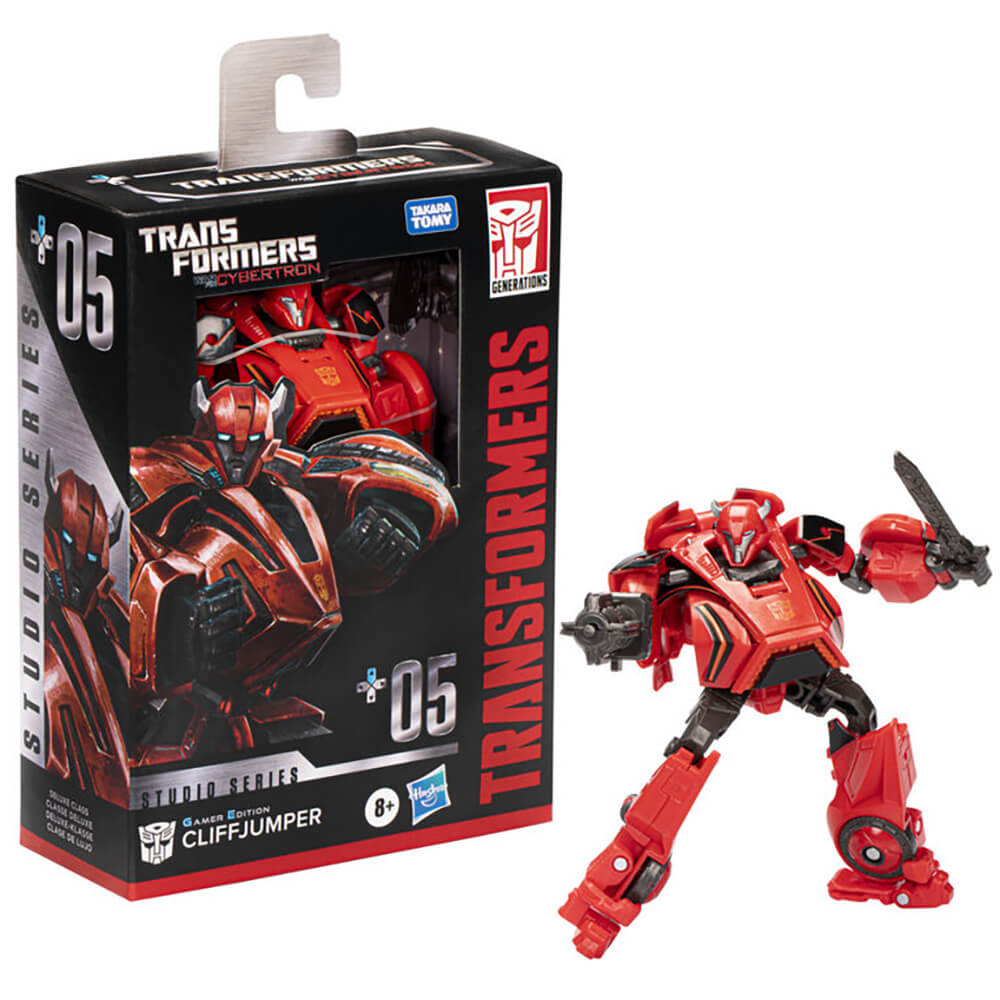 Transformers Studio Series Deluxe Gamer Edition Cliffjumper Action Figure