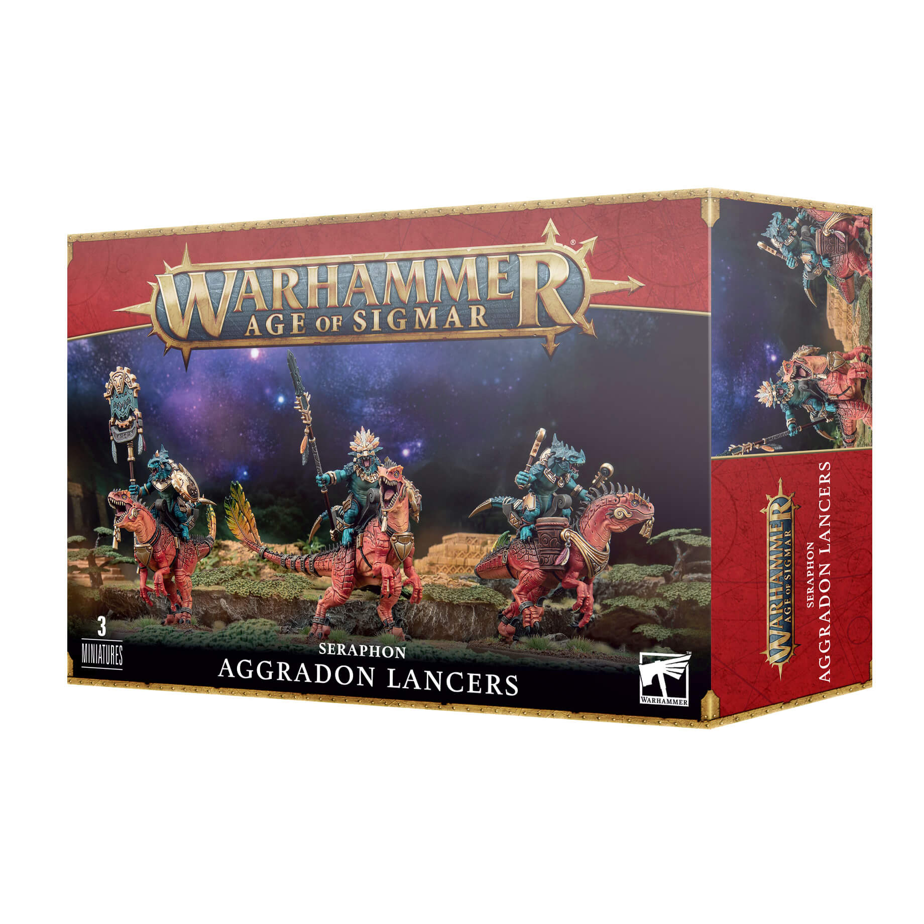 Warhammer Age of Sigmar Seraphon Aggradon Lancers