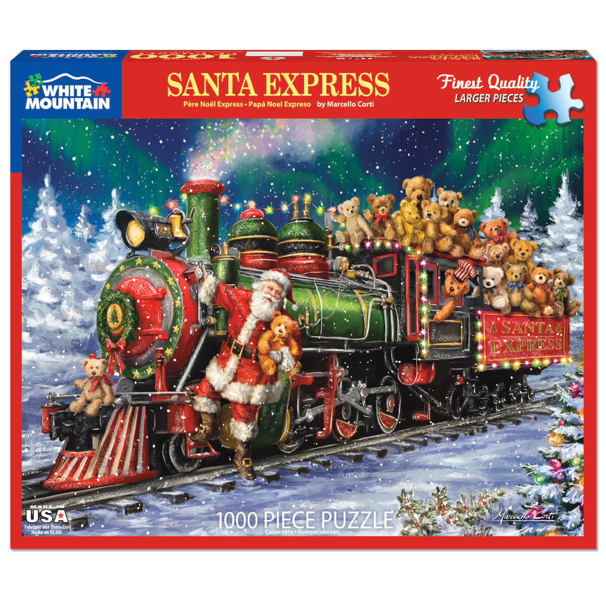 White Mountain Puzzles Santa Express 1000 Piece Jigsaw Puzzle