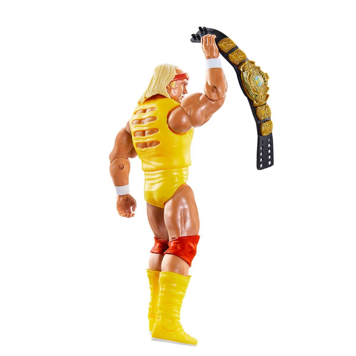 WWE Champion Hulk Hogan with Wingled Eagle Title Action Figure back