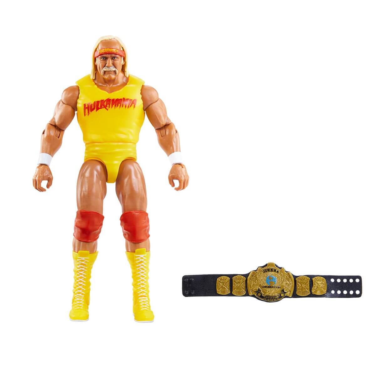 WWE Champion Hulk Hogan with Wingled Eagle Title Action Figure with belt