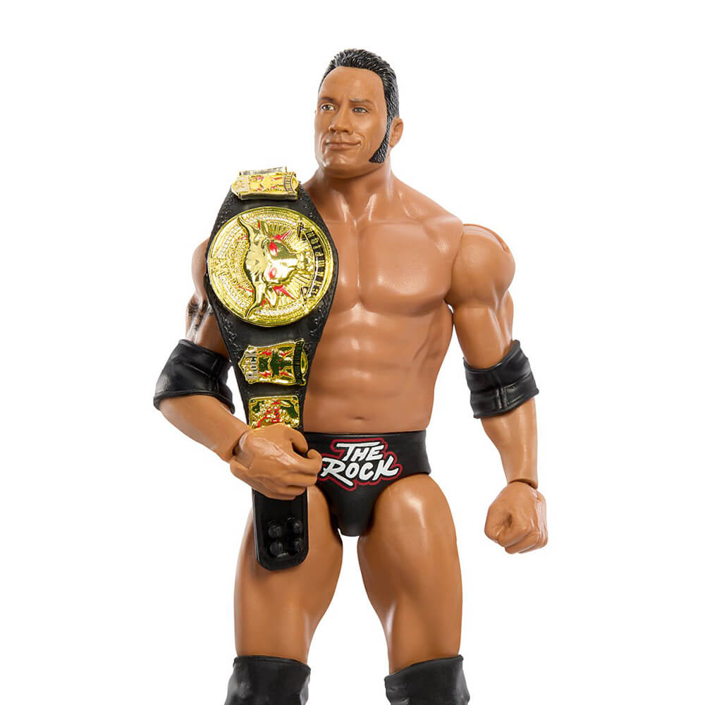 WWE Champions The Rock with Attitude Era WWE Championship 1:12 Scale Action Figure