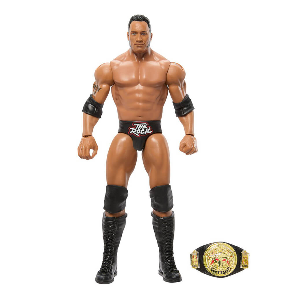 WWE Champions The Rock with Attitude Era WWE Championship 1:12 Scale Action Figure