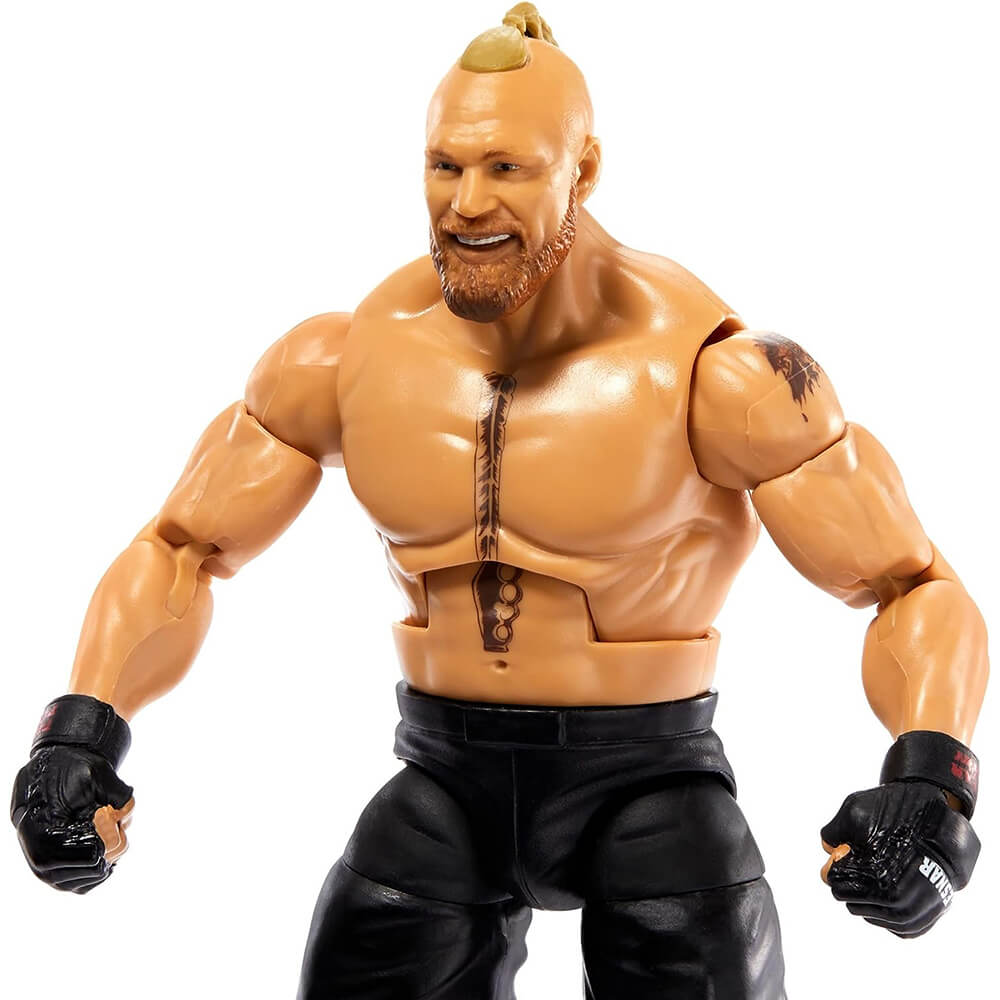 Close up of the WWE Elite Collection Series 96 Brock Lesnar Action Figure