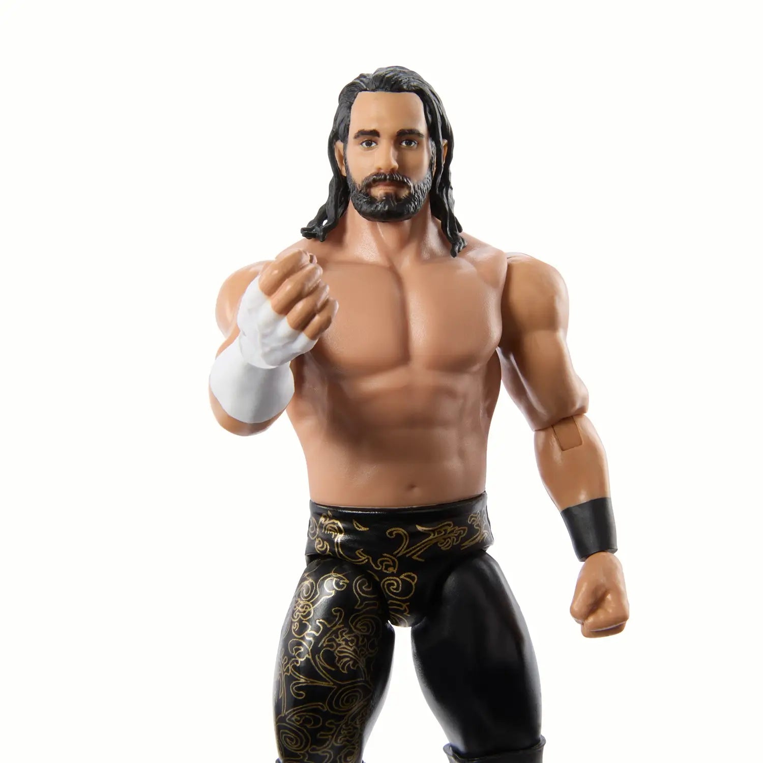 Closeup of the Seth Rollins action figure