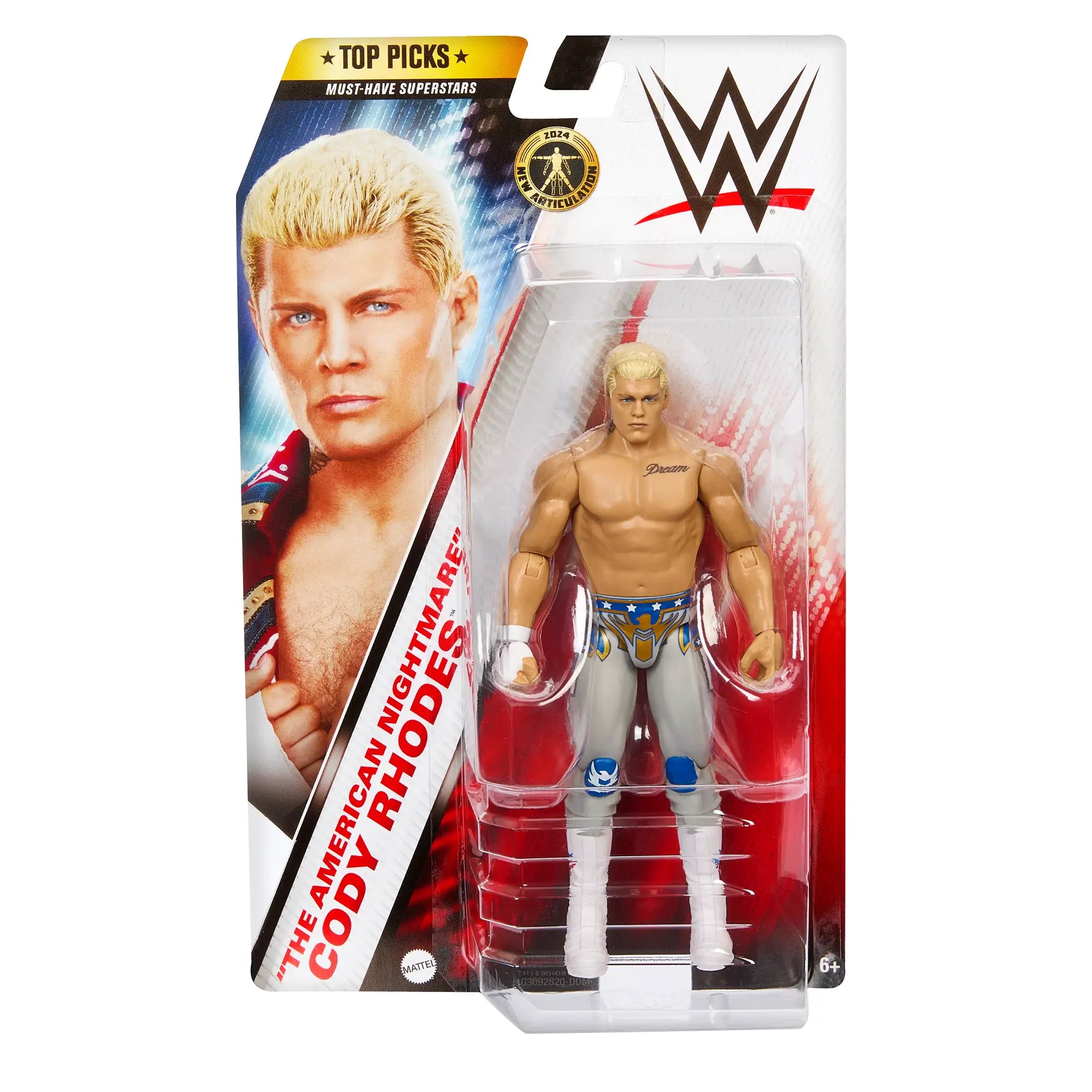 WWE Top Picks Cody Rhodes 1:12 Scale Action Figure package