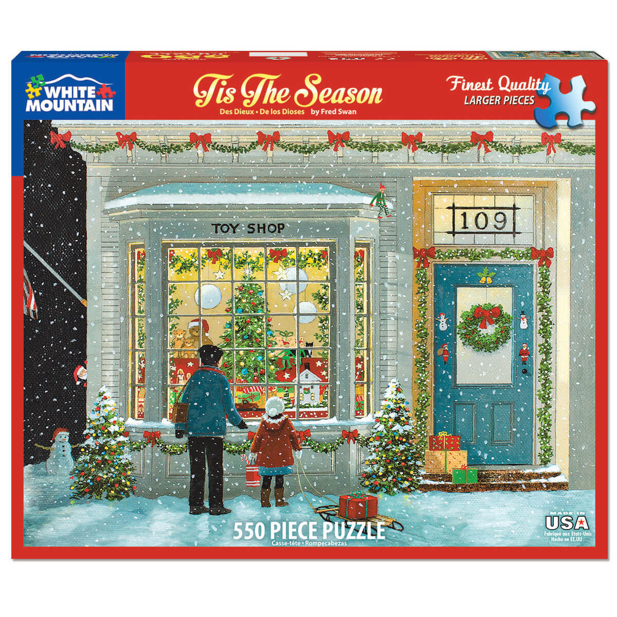 White Mountain Puzzles Tis the Season 550 Piece Jigsaw Puzzle