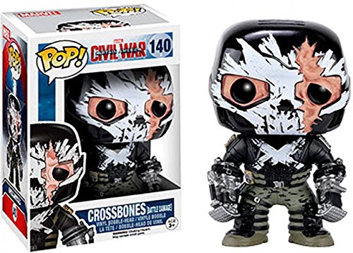 Funko POP Captain America Civil War Crossbones Battle Damage #140 Exclusive