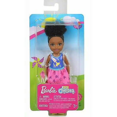 Barbie Club Chelsea Brunette Doll with Space-Themed Graphic