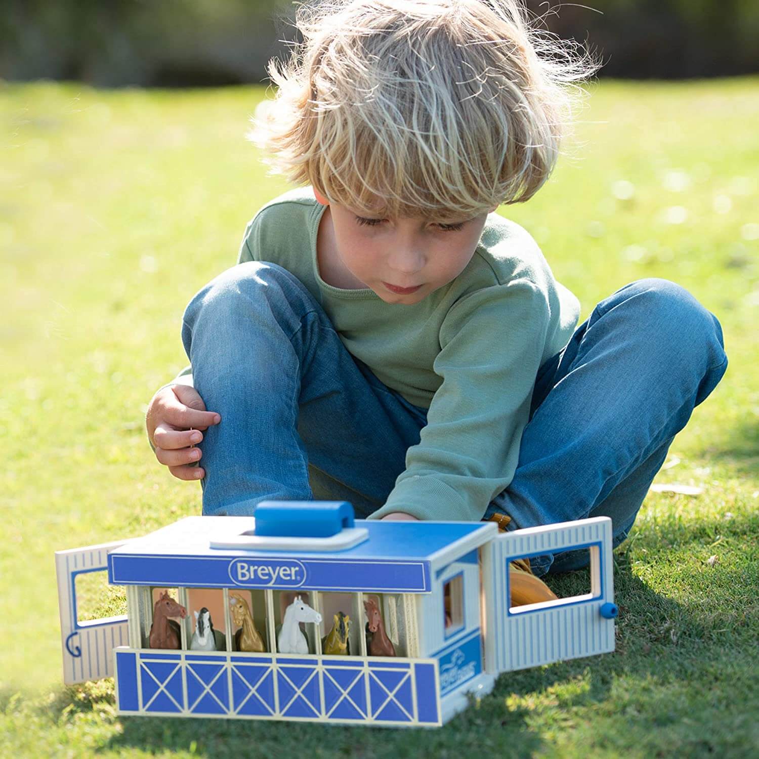 Breyer Farms Wooden Stable Playset