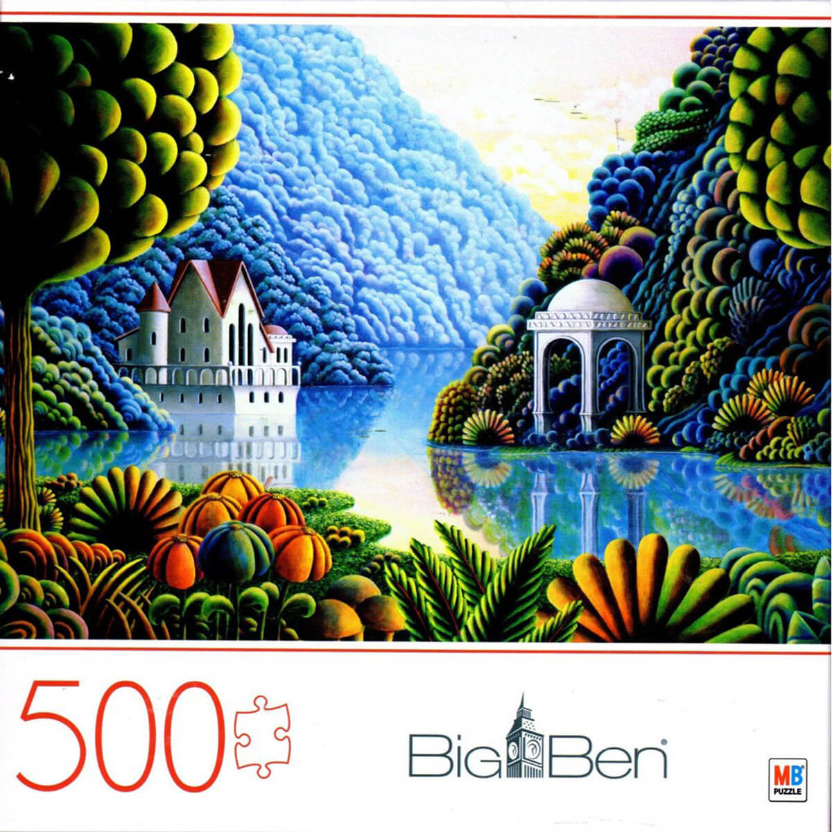 Cardinal Big Ben Teal Lake 500 Piece Puzzle