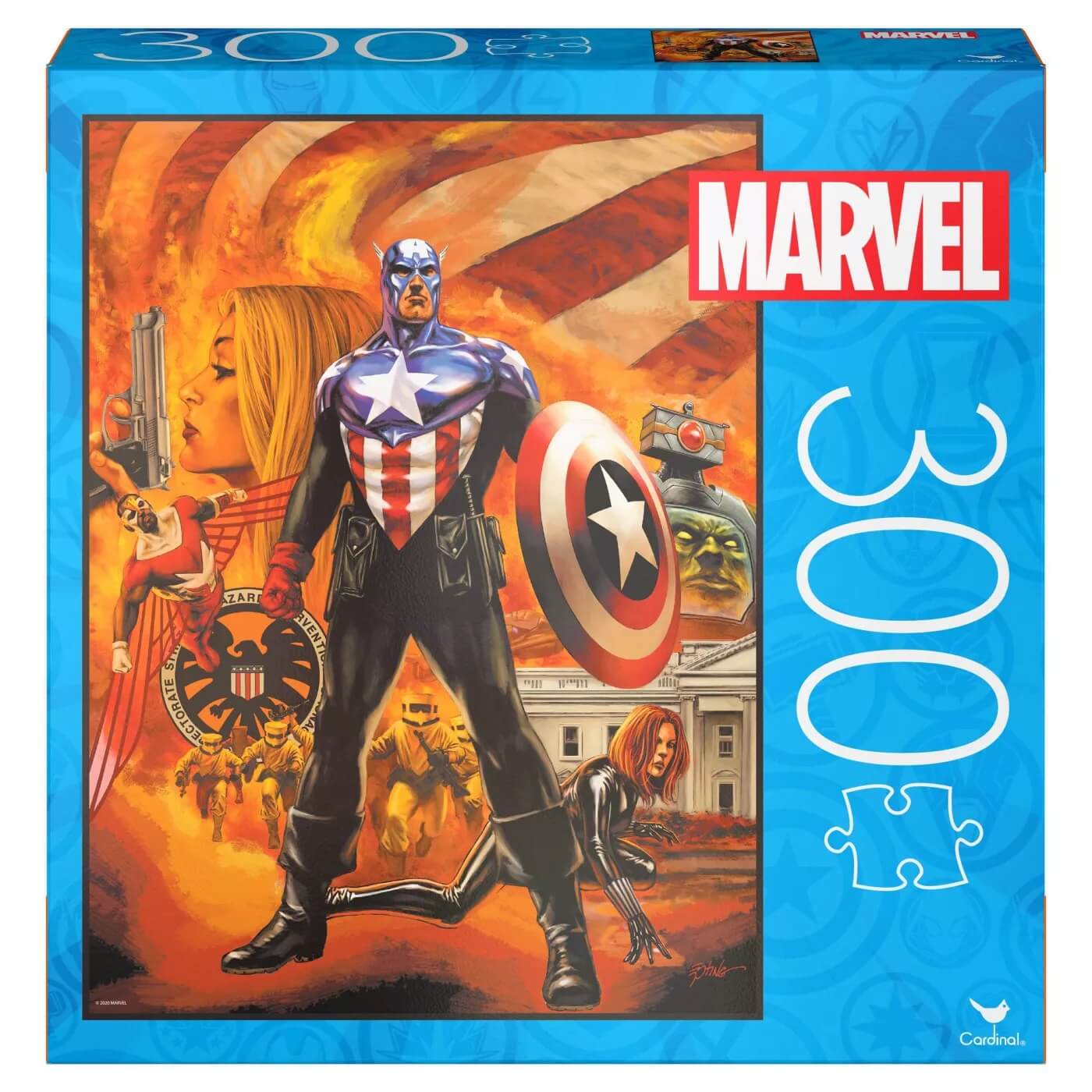 Cardinal Marvel Captain America Scene 300 Piece Puzzle