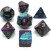 Chessex Gemini Purple-Teal/Gold Polyhedral 7-Die Set