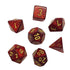 Chessex Glitter Ruby Red/ Gold Polyhedral 7-Die Set