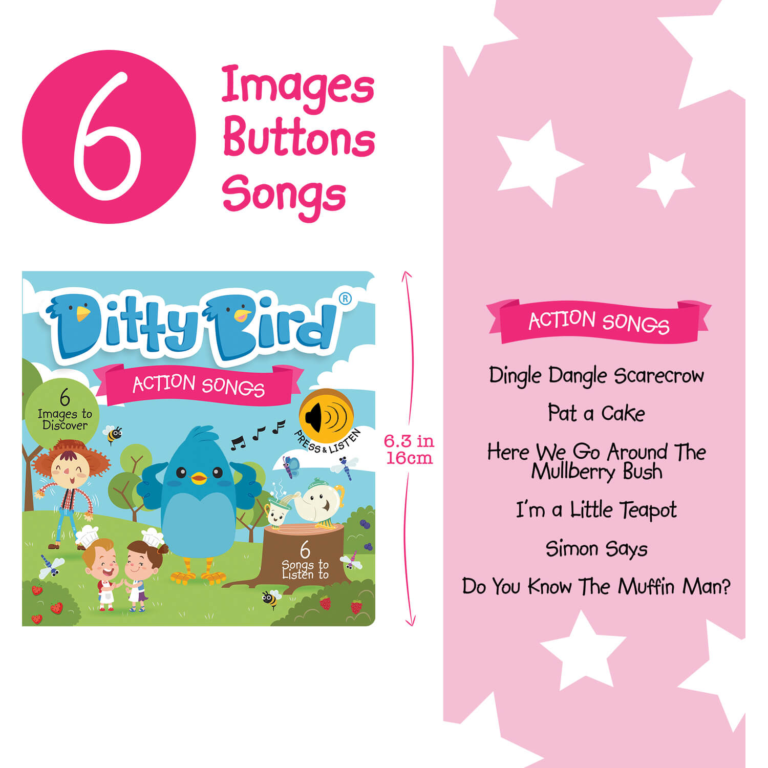 Ditty Bird Action Songs Book