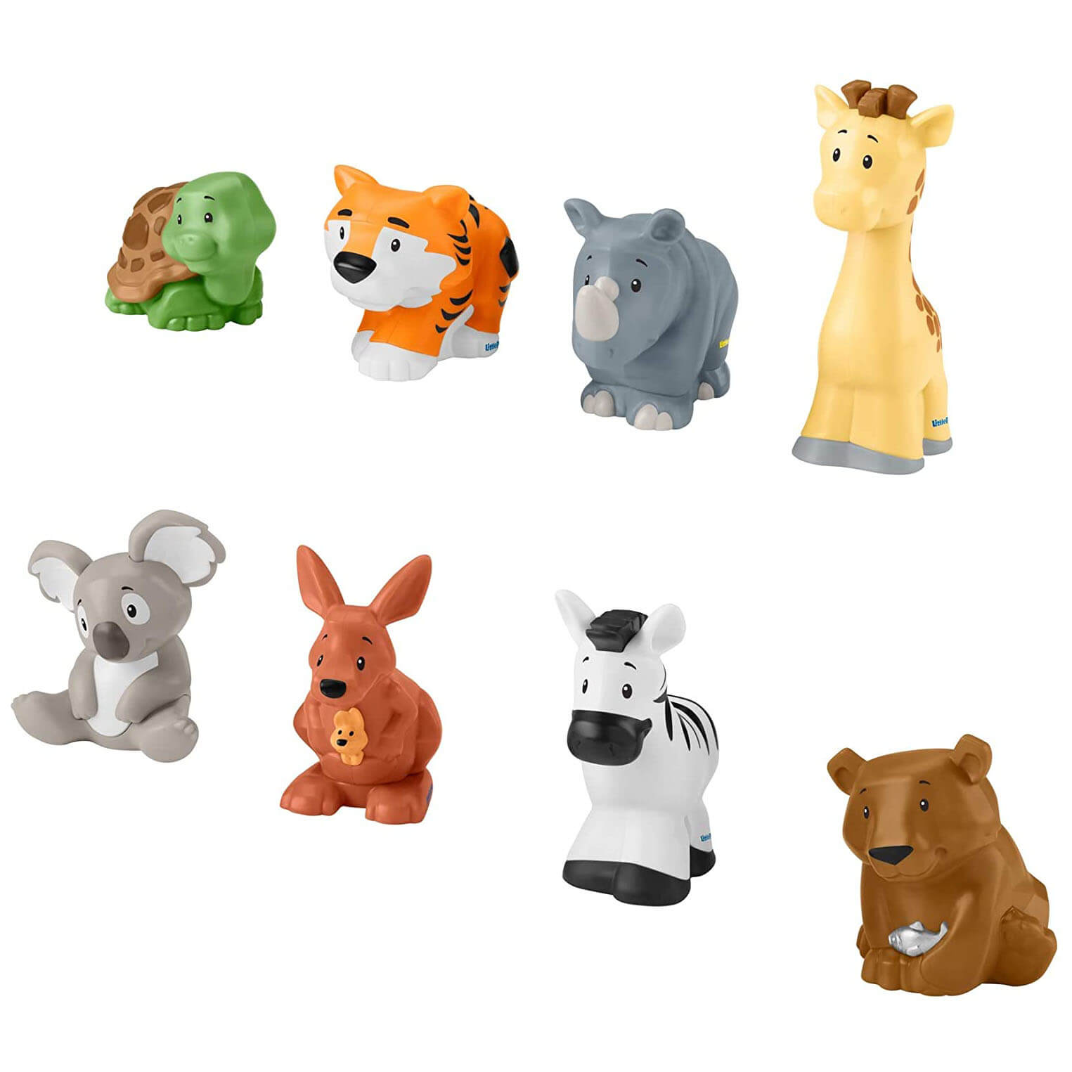 Fisher-Price Little People Safari Animal Friends, Set of 8 Animal Figures