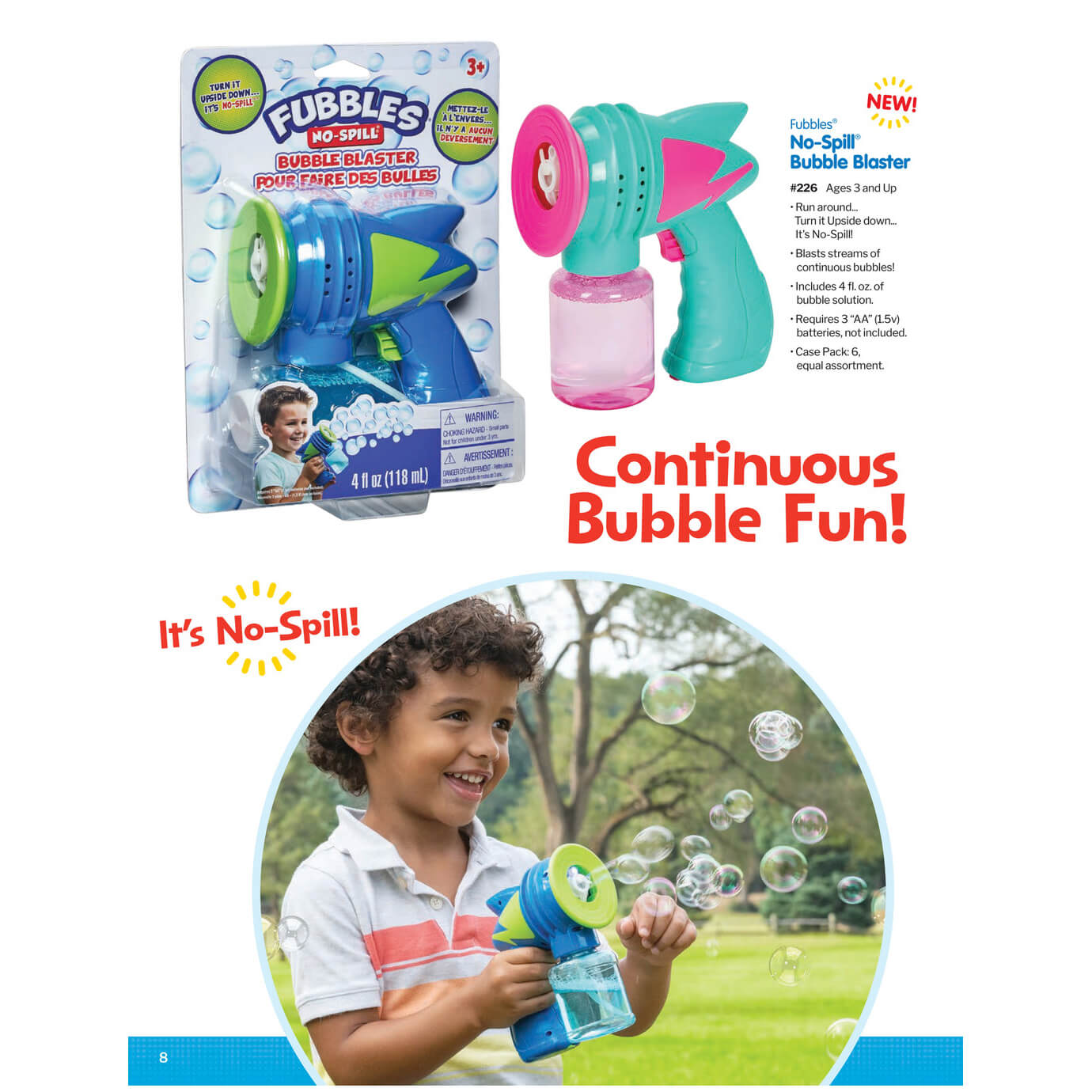 Fubbles NoSpill Bubble Blaster