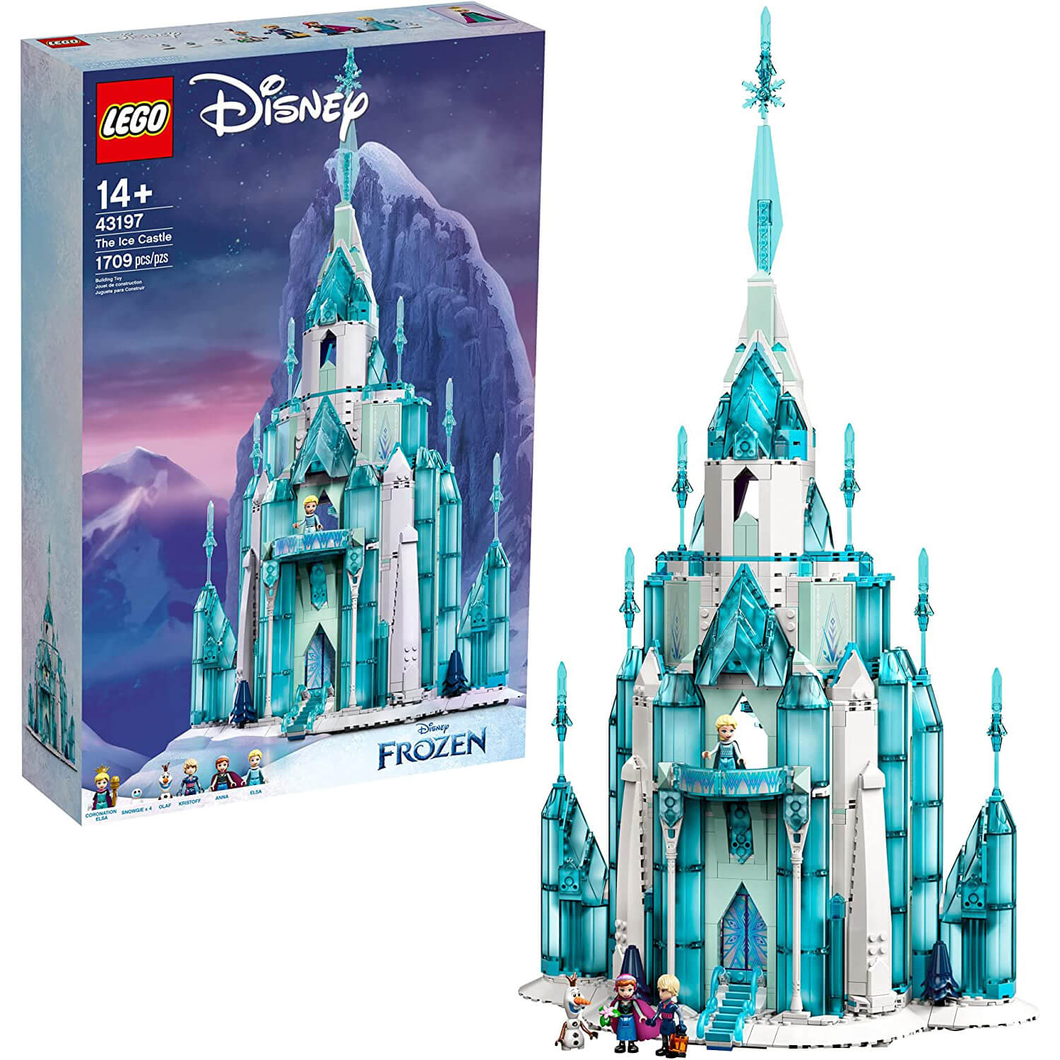 LEGO Disney Princess Ice Castle 1709 Piece Building Set (43197)