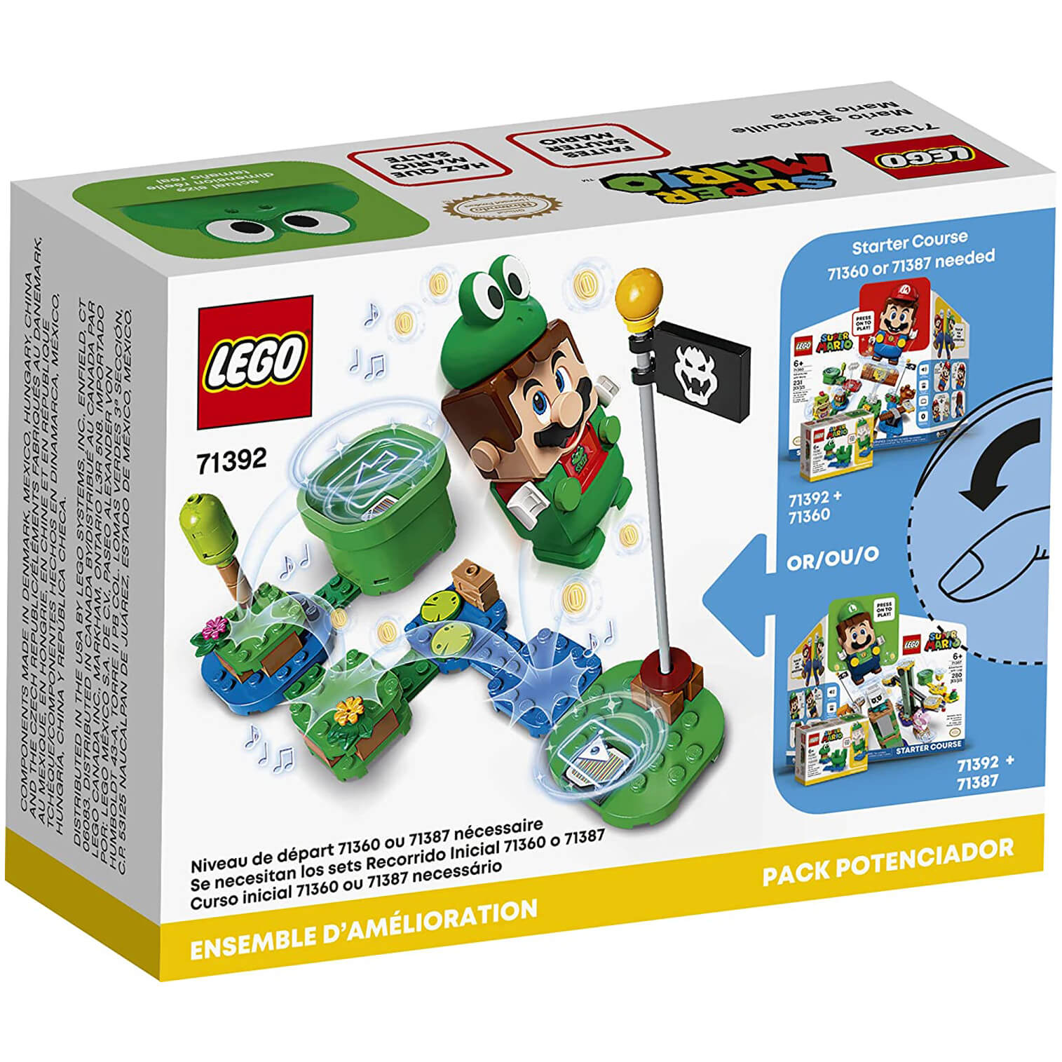 LEGO Super Mario Frog Mario Power-Up Pack 11 Piece Building Set (71392)