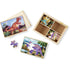 Melissa & Doug Dinosaurs 4-in-1 Jigsaw Puzzles with Storage box