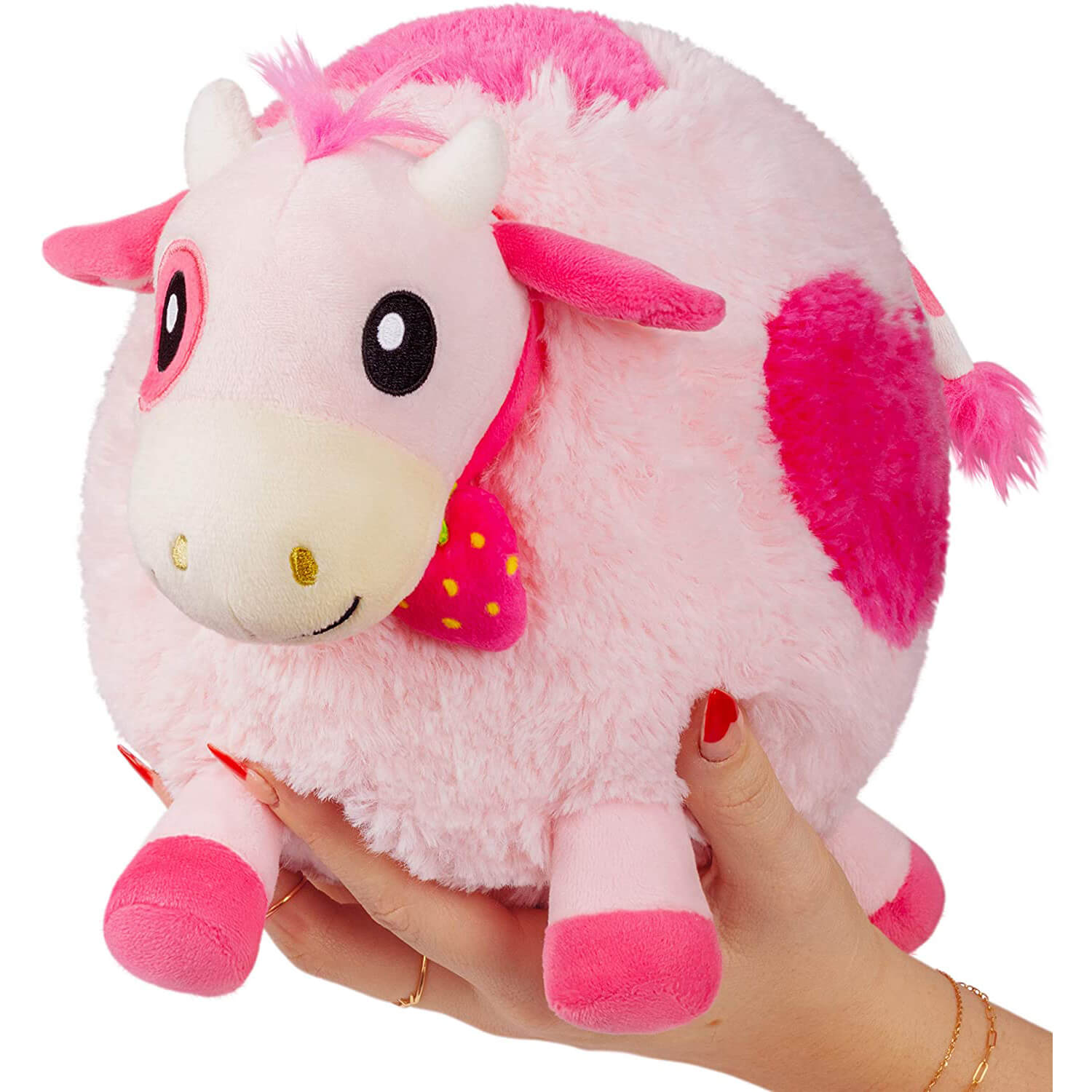 Mini Squishable Strawberry Cow Plush