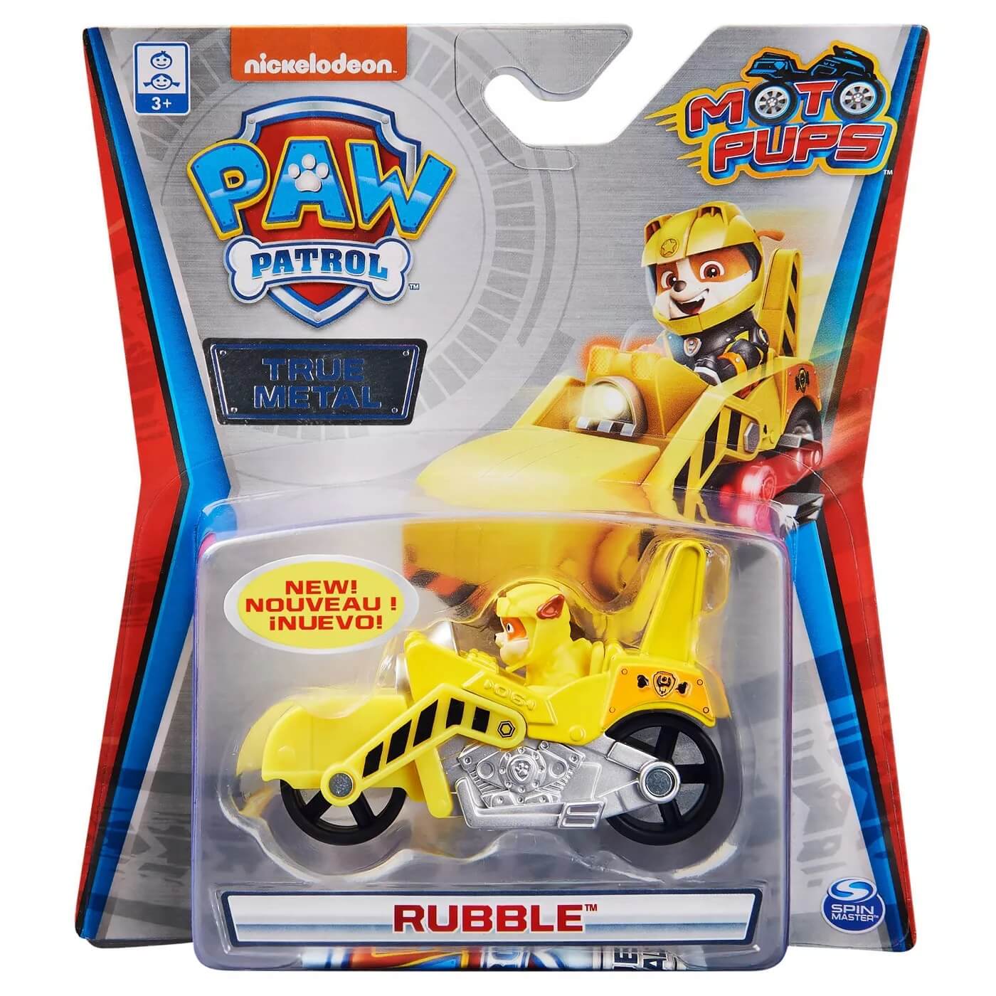 PAW Patrol Rubble Moto Pups True Metal Vehicle