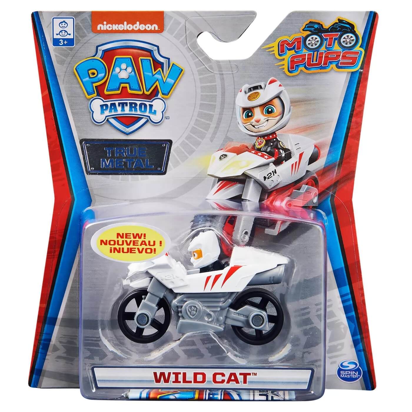 PAW Patrol Wildcat Moto Pups True Metal Vehicle