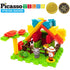 PicassoTiles Bristle Safari 100 Piece Building Set