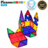 PicassoTiles Magentic Tiles 82 Piece Building Set with 2 Cars