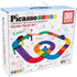 PicassoTiles Magnetic Tiles Race Track Building Set with 2 LED Cars