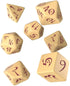 Q Workshop Classic RPG Beige & Burgandy Dice Set