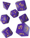 Q Workshop Classic RPG Purple & Yellow Dice Set