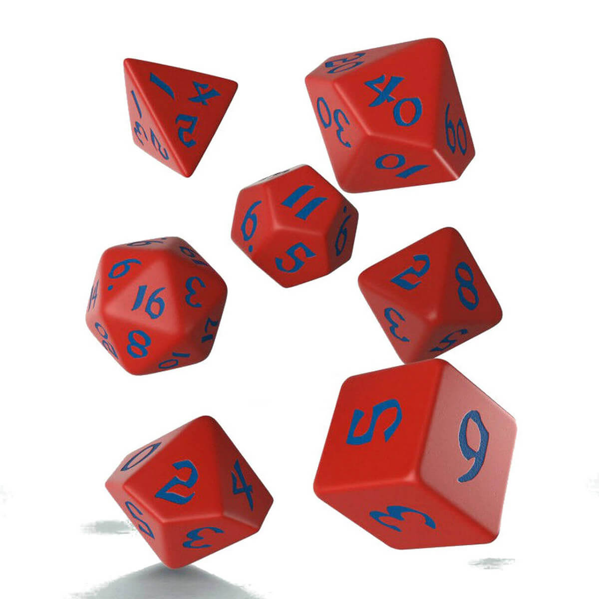 Q Workshop Classic Runic Red & Blue Dice Set