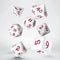 Q Workshop Classic Runic White & Red Dice Set