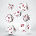 Q Workshop Classic Runic White & Red Dice Set