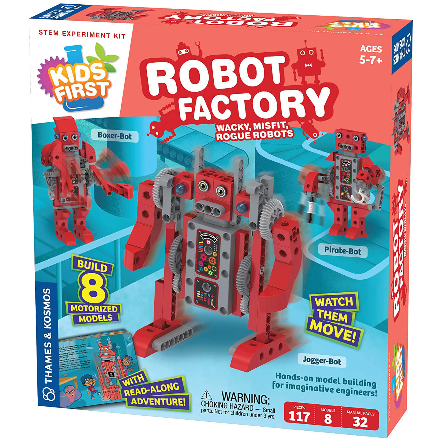 Thames and Kosmos Kids First Robot Factory: Wacky, Misfit, Rogue Robots