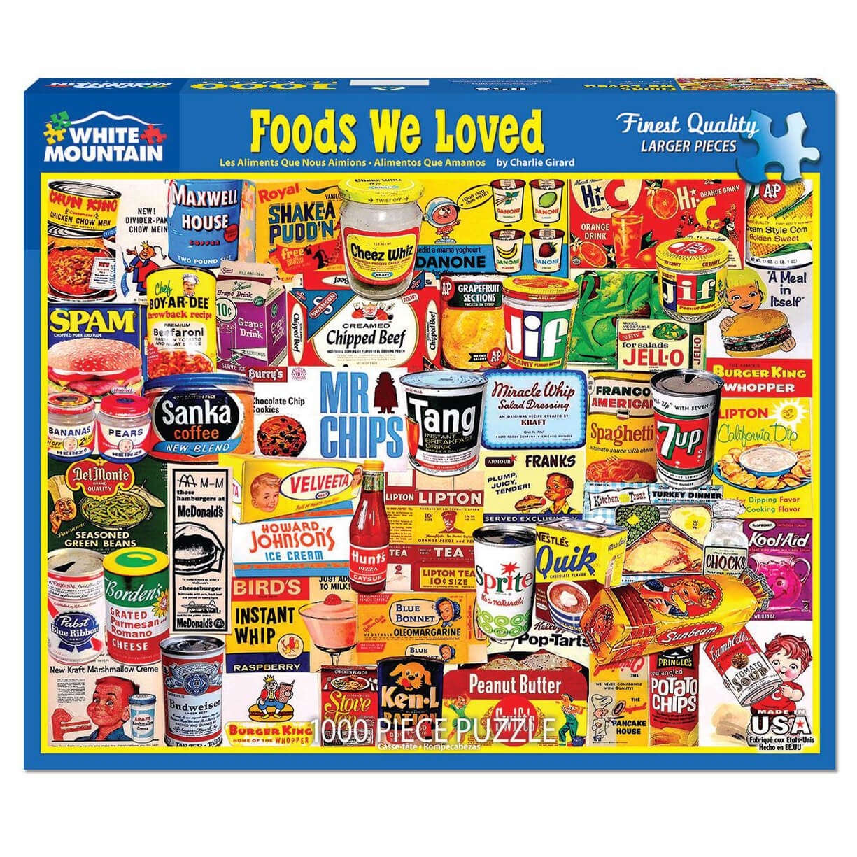 White Mountain Puzzles Foods We Loved 1000 Piece Jigsaw Puzzle