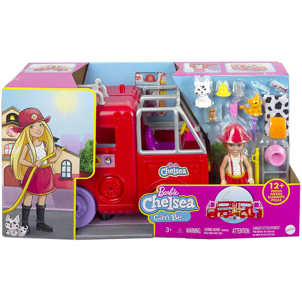 Barbie Chelsea Fire Truck Playset