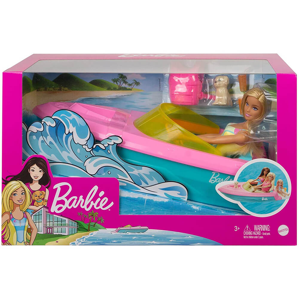 Barbie Doll Boat Playset with Accessories