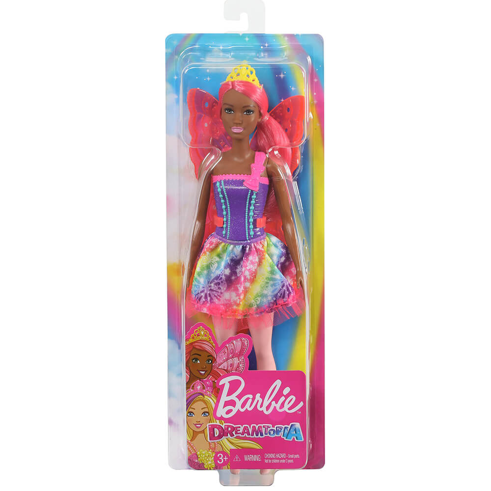 Barbie Dreamtopia Fairy Doll - Pink Wings and Yellow Crown