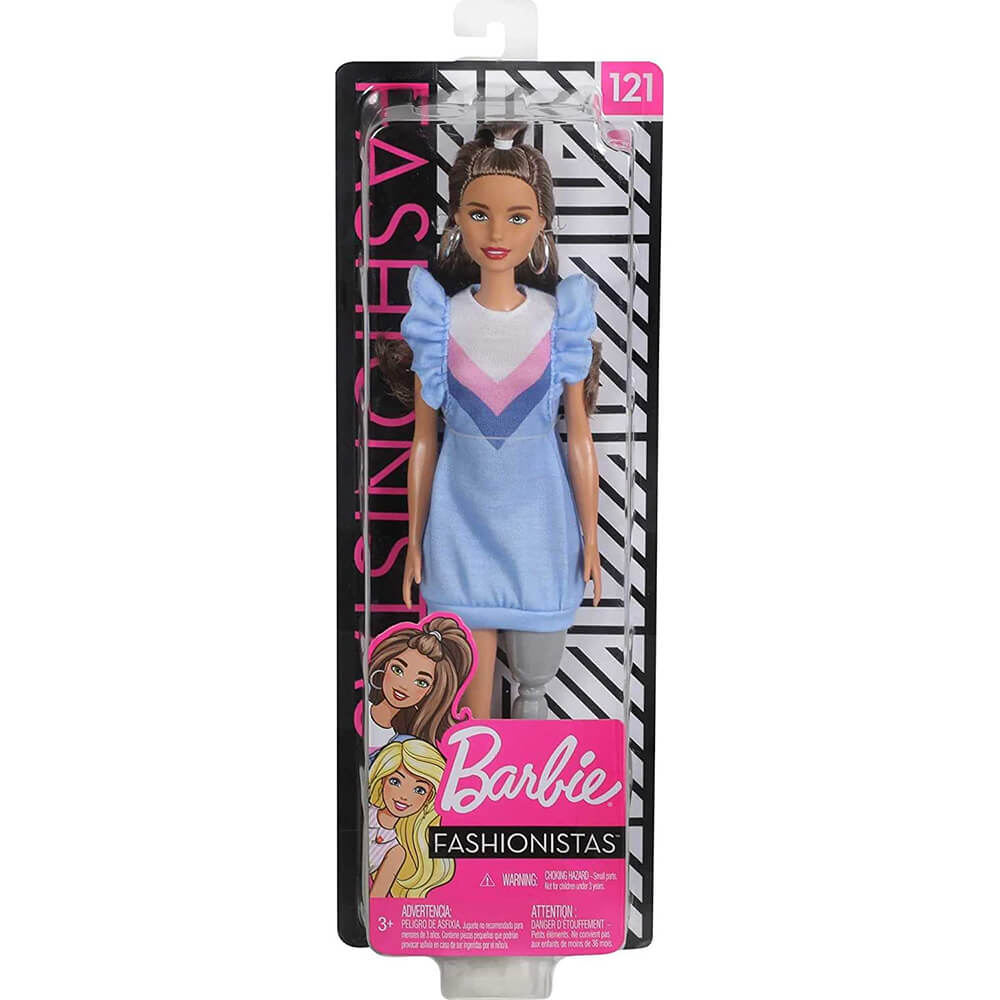 Barbie Fashionistas Doll 121 With Long Brunette Hair