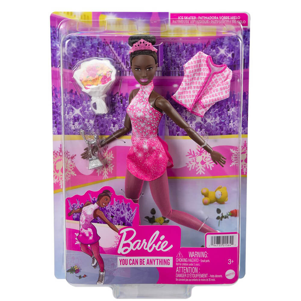 Barbie Ice Skater Player Doll with Accessories