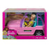 Barbie Pink Jeep Vehicle with 2 Dolls